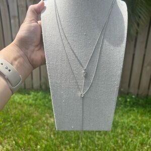 Vince Camuto Silver Layered necklace